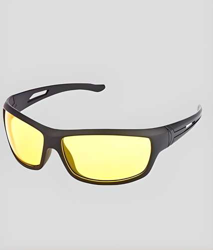 Day & Night Driving Glasses with Yellow Lenses | Medium Size | UV Protection | Unisex | 3-Month Warranty
