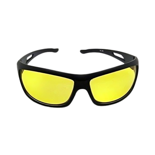 Day & Night Driving Glasses with Yellow Lenses | Medium Size | UV Protection | Unisex | 3-Month Warranty