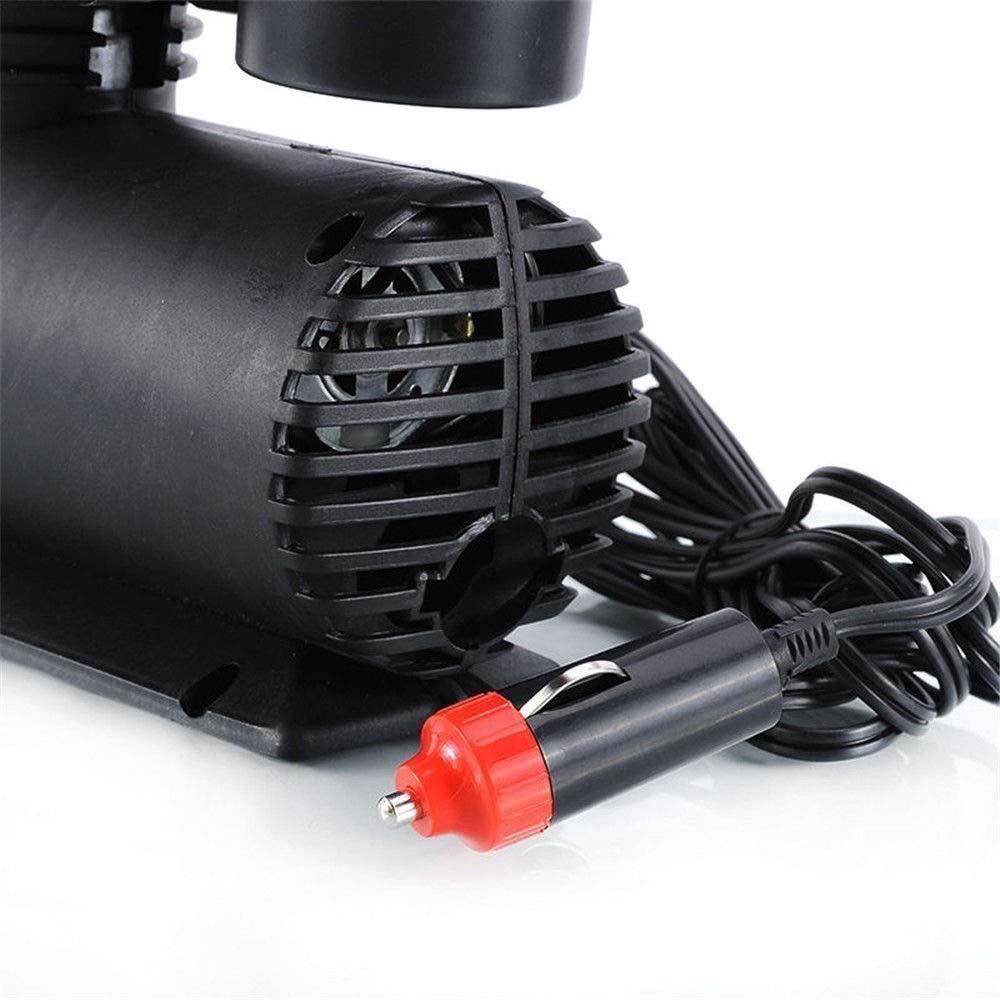 12V Multipurpose Car Air Compressor with Dial Gauge & 3 Nozzles