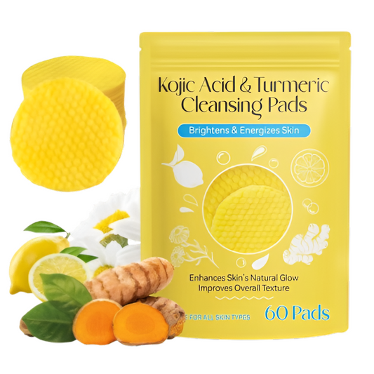 Turmeric Kojic Acid Cleansing Pads – Pack of 20 | Brightening & Deep Cleansing Facial Pads