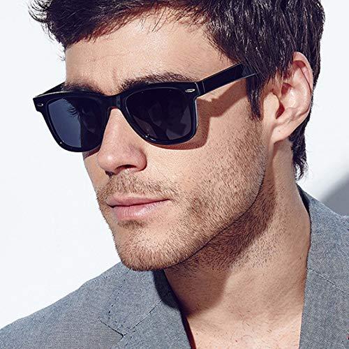 Stylish Black Metal Frame Sunglasses with Protective Case | UV Protection | Unisex | Free Size