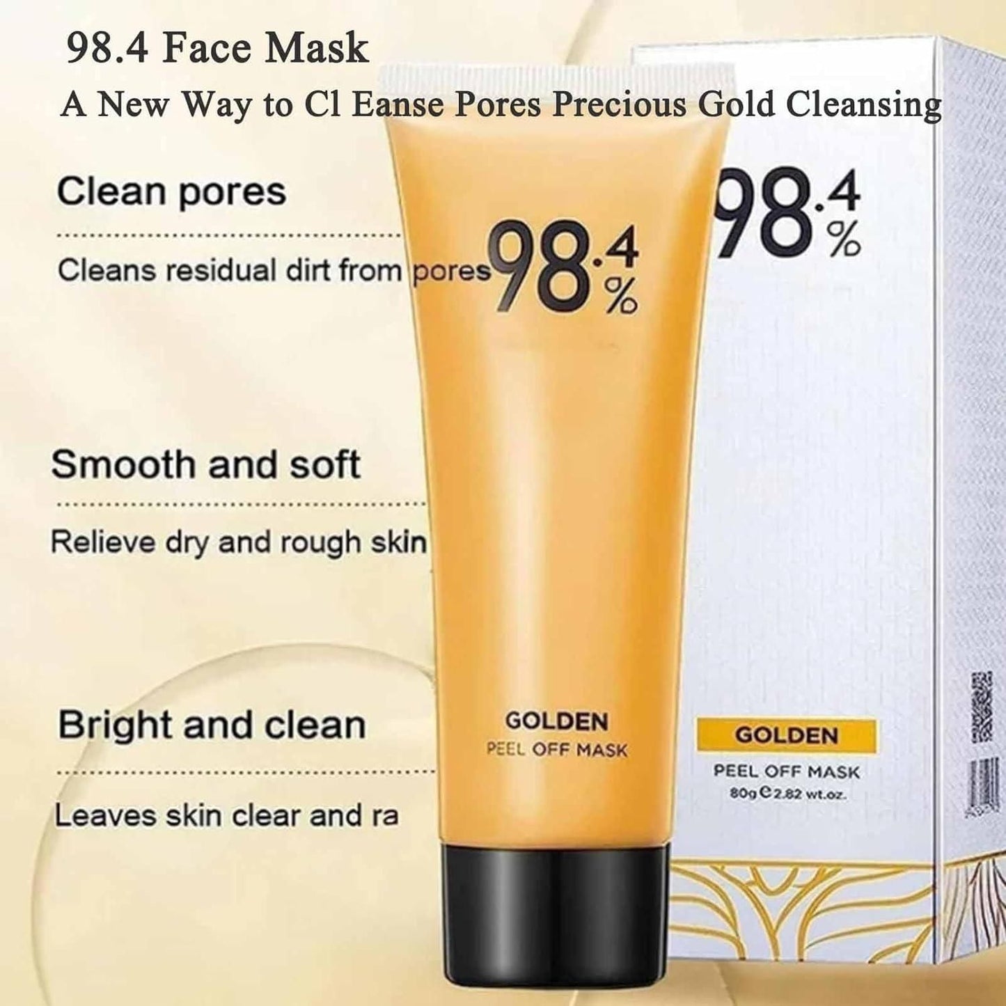 98.4% Gold Peel Off Mask – Anti-Wrinkle & Moisturizing (400g)