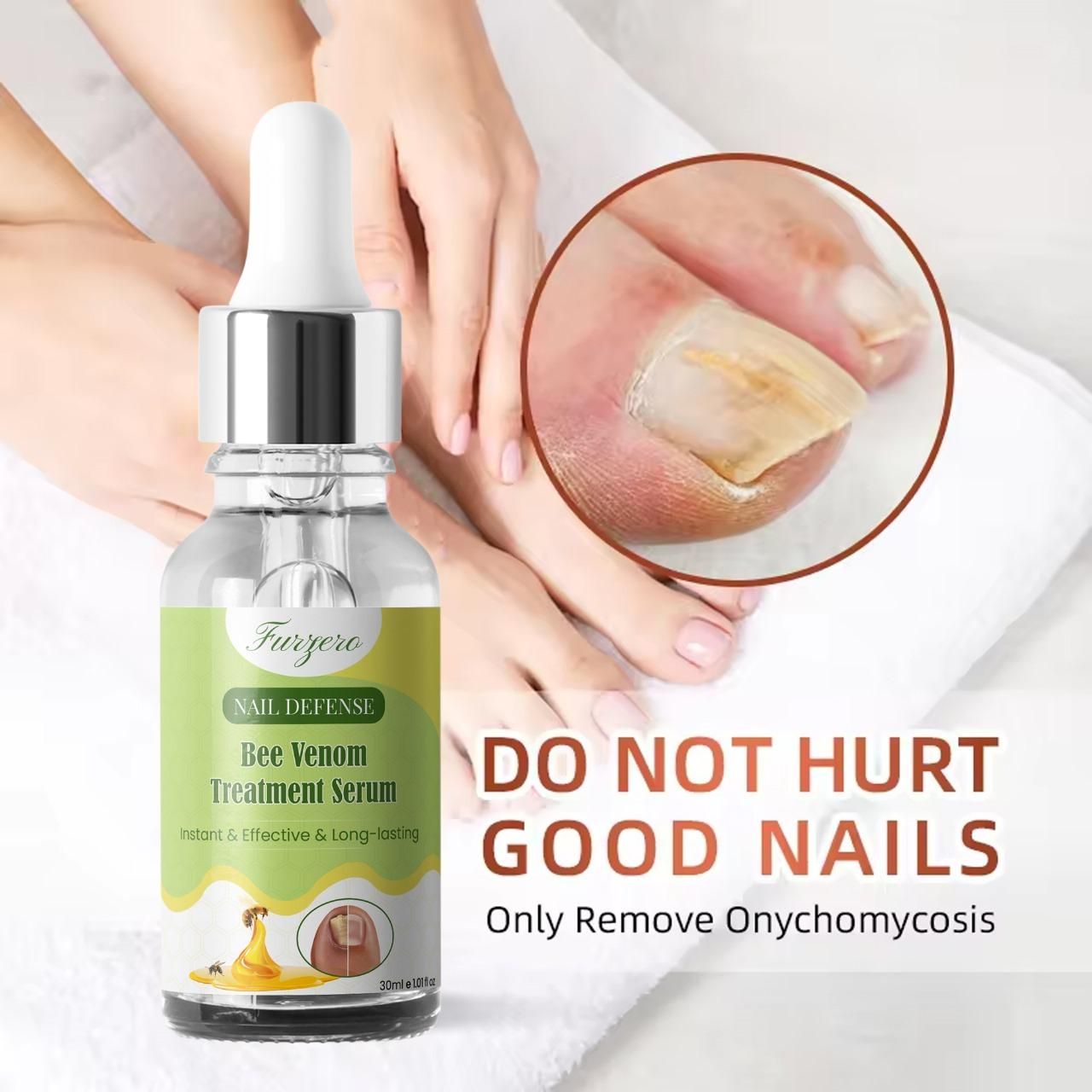 Furgero Nail Defense Bee Venom Treatment Serum – Strengthening & Repairing Formula | Pack of 1 / Pack of 2
