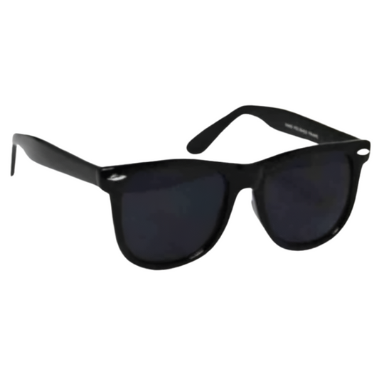 Stylish Black Metal Frame Sunglasses with Protective Case | UV Protection | Unisex | Free Size