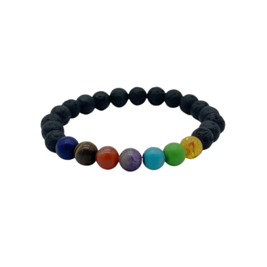Crystal Healing Bracelet with 7 Energy Stones – Ideal for Meditation & Yoga