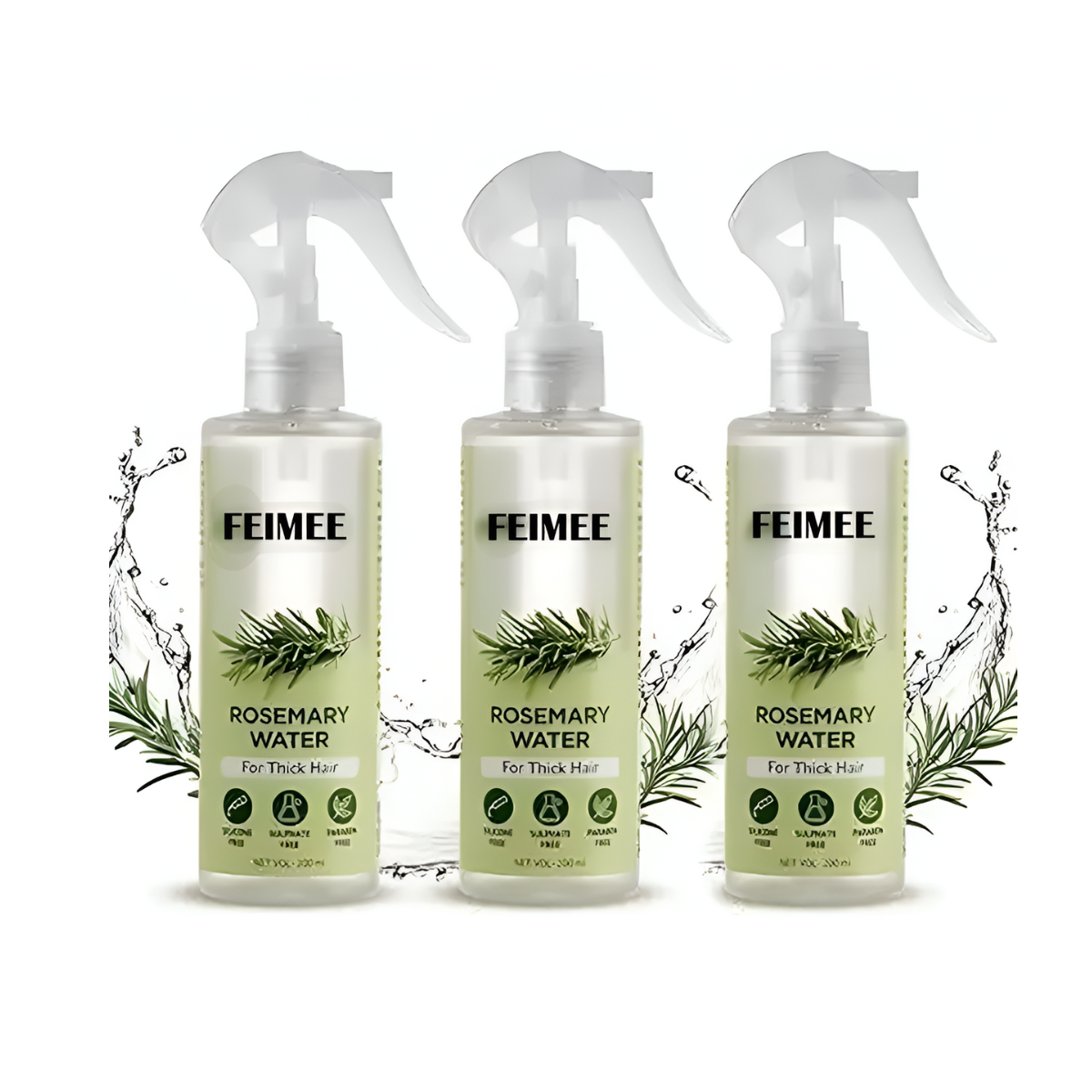 Hair Regrowth Water Spray with Rosemary Extract – Buy 1 Get 2 Free (Pack of 3 x 100ml)