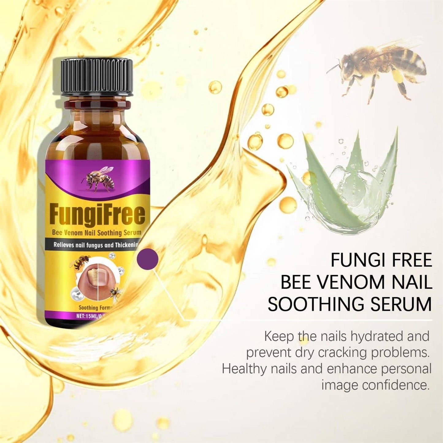 Bee Venom Nail Care Serum – 15ml | Natural Support for Stronger, Healthier Nails