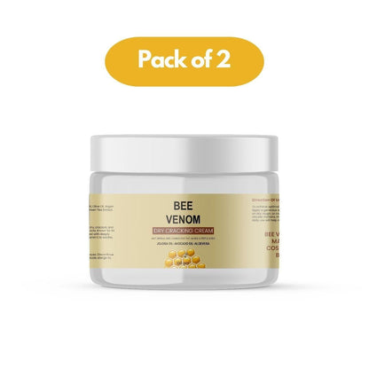 Bee Venom Dry Cracking Cream – 200g (Pack of 2) | Intense Repair for Dry, Cracked Skin