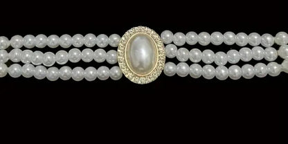 Elegant White Artificial Pearl Necklace | Timeless Jewelry for Women | Pack of 1