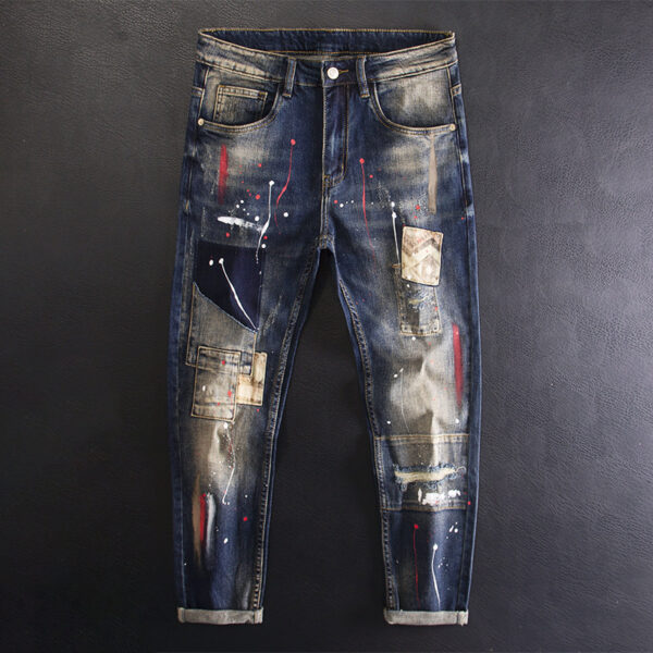 Fashion High-end Fashion Brand Jeans Men