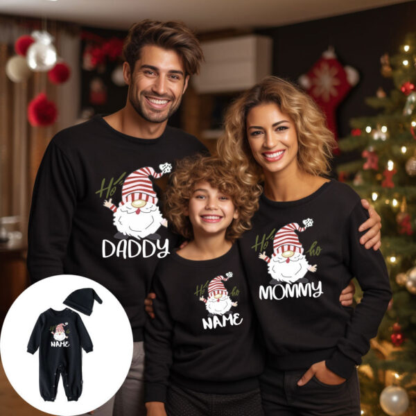 2025 Christmas New Fashion Parent-child Clothes Winter T-shirt